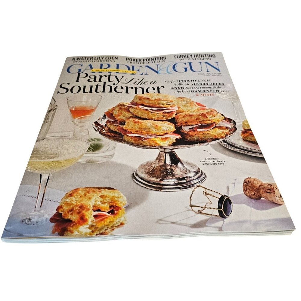Garden & Gun April May 2025 Magazine Party Like A Southerner Ham Biscuit Bar